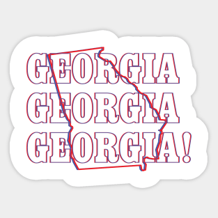 Georgia, Georgia, Georgia! Sticker